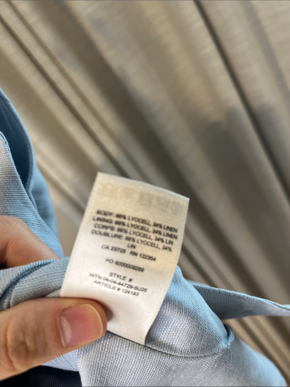 Aritzia Regal CruiseLinen Vest Top Dew Blue 2 NWOT - Picture 4 of 7